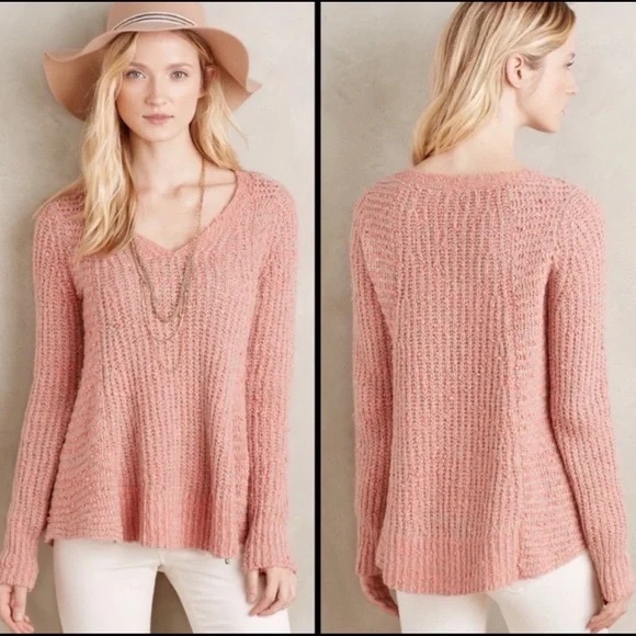 Anthropologie Moth Zipped Stitch Sweater in Ivory - Picture 13 of 13